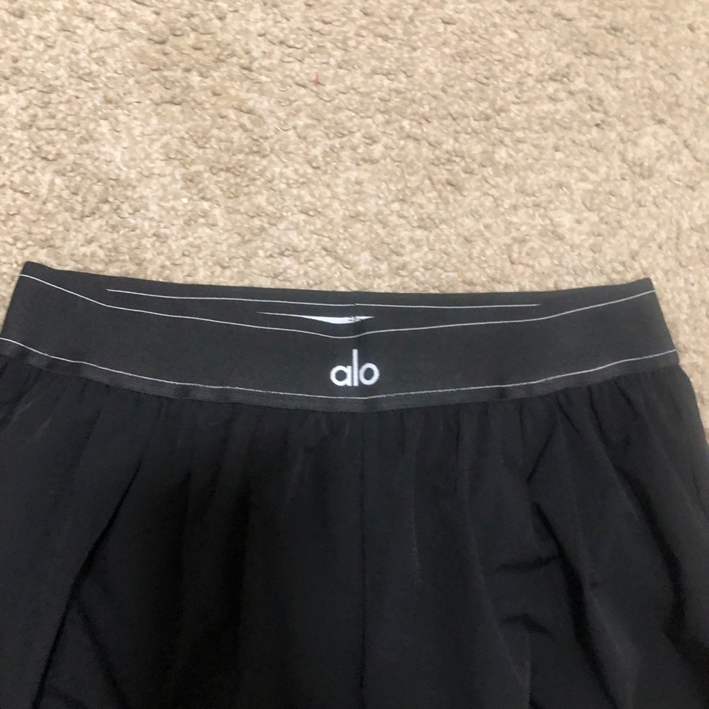 ALO Yoga Black High-Rise Wide Leg Lounge Pants Size L NWOT - Picture 6 of 9